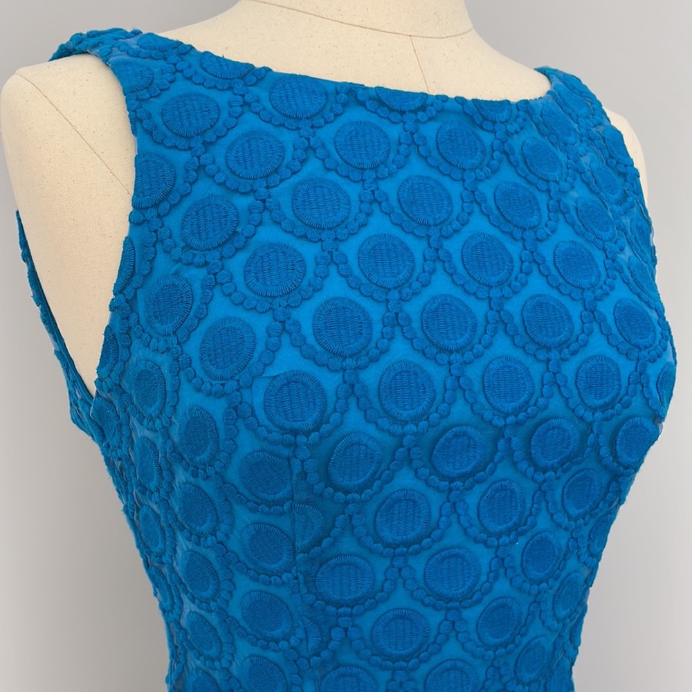 BeBe perfect weekend boatneck eyelet dress, blue size XS - Picture 3 of 9
